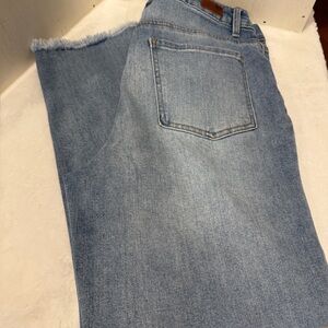 Blue Revival Women's Straight Leg Jeans with Scarecrow Cuff